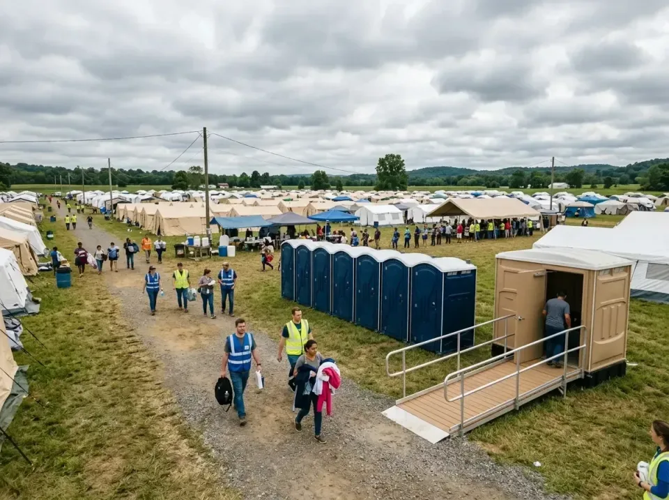disaster-relief-camp-restrooms-010 — frequently asked questions, Dumpster & Portable Bathrooms Rental in Castle Point, MO